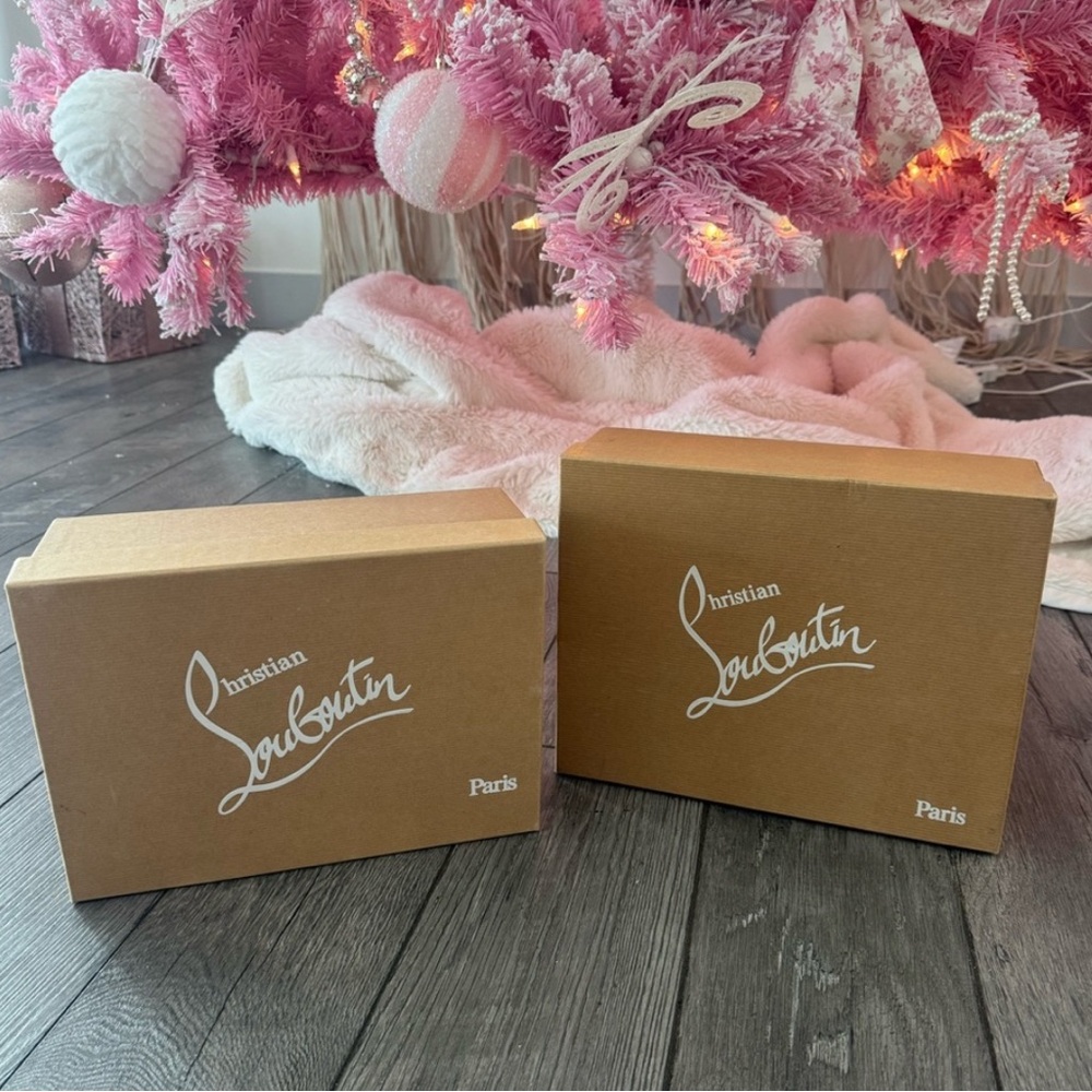 Christian Louboutin Tan Shoe Boxes